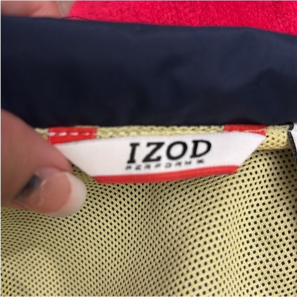 **IZOD Jacket Zip Closure Drawstring Waist Versatile Lightweight Front Pockets L - Picture 10 of 13